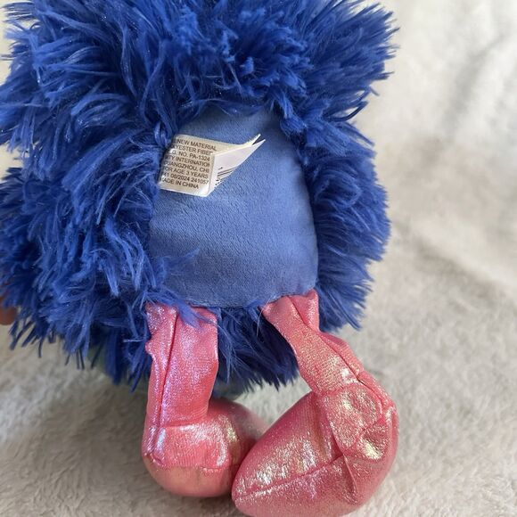 MTY International Ostrich Toucan Bird Blue Heart 13” Plush Stuffed Toy - Picture 4 of 5